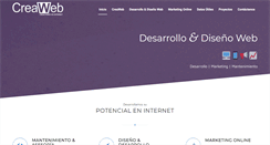 Desktop Screenshot of creaweb.com.uy